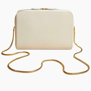 NWT Khaite Anna Zip Leather Crossbody Bag